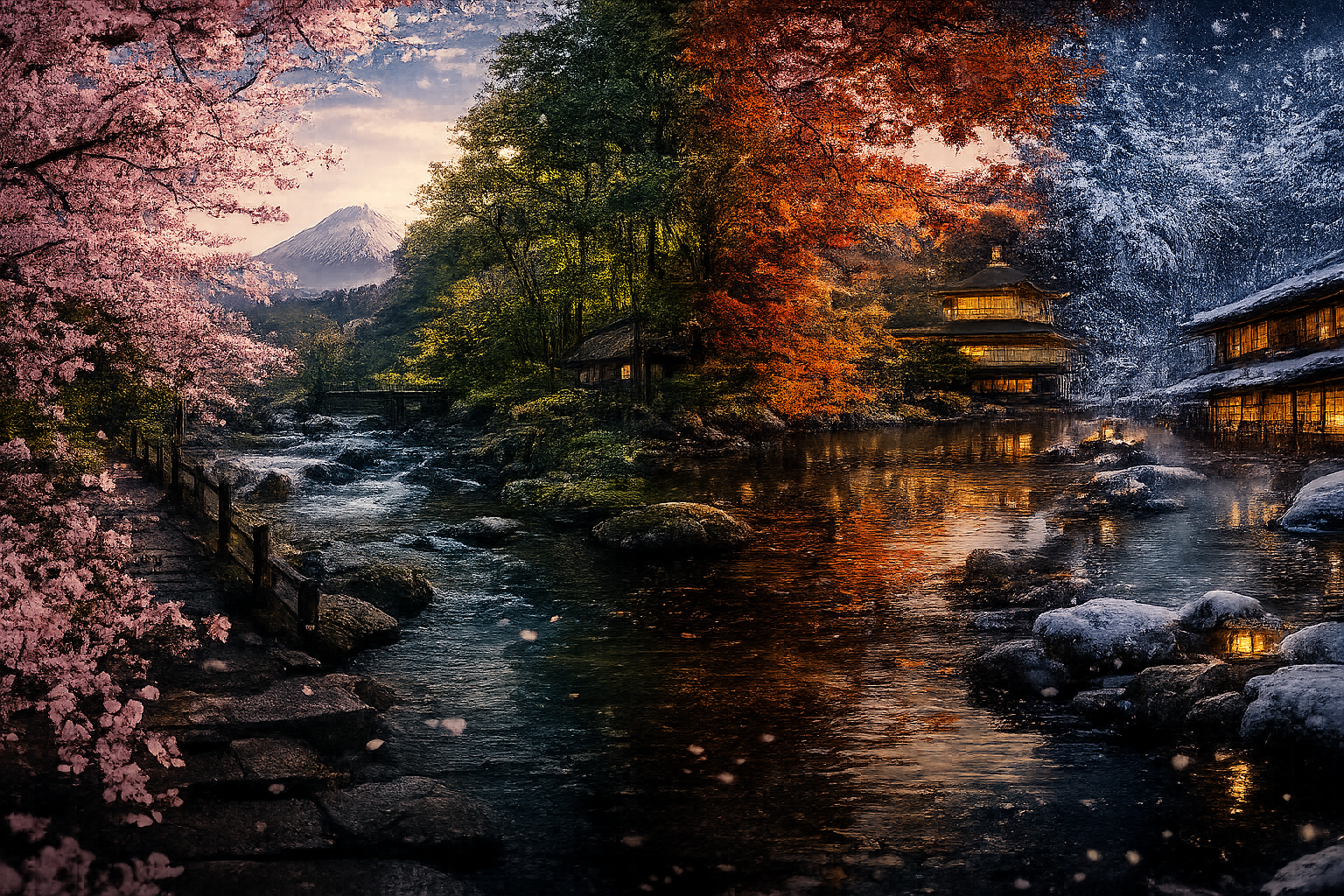 Japan through four seasons